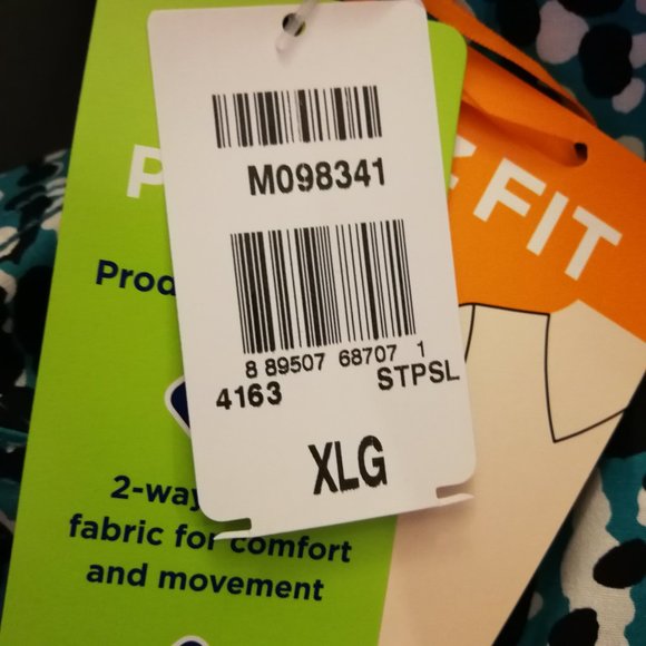 Landau Scrub Top 4163-STPSL Sway With Me Teal - Picture 7 of 9